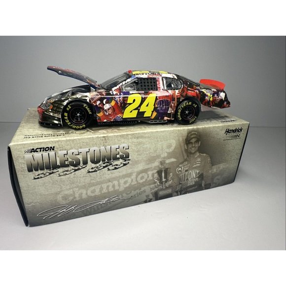 2005 Jeff Gordon Monte Carlo Action Milestones 1:24 Stock Car New - Picture 1 of 5